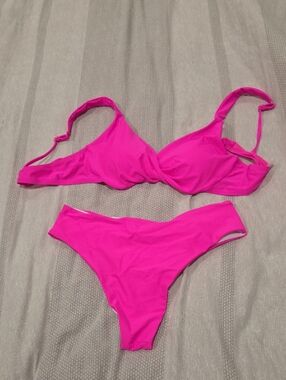Women’s Hot Pink Bikini Set - Two-Piece Swim
